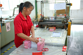 Plastic bag production workshop